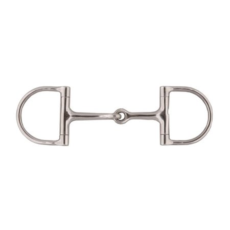 NO SWEAT MY PET 25544-4-3-4 Jointed Mouth Dee Ring Snaffle Bit - 4.75 in. NO2593109
